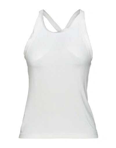 Shop C-clique Woman Tank Top Ivory Size M Viscose, Elastane In White