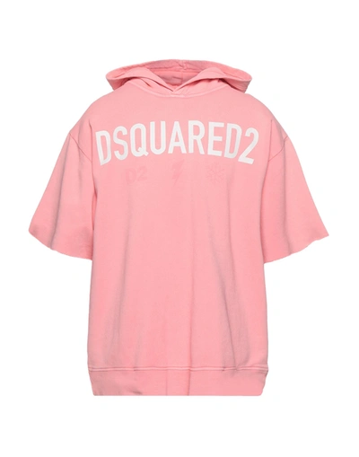 Shop Dsquared2 Man Sweatshirt Pink Size S Cotton