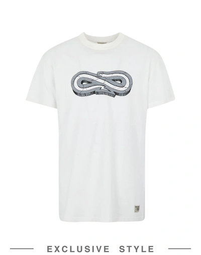Shop Propaganda X Yoox Man T-shirt White Size S Cotton