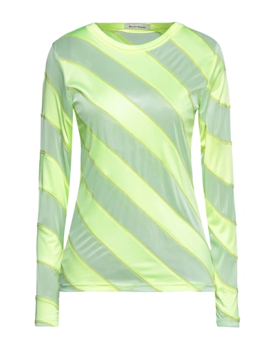 Shop Meryll Rogge Woman T-shirt Acid Green Size S Polyamide, Polyester
