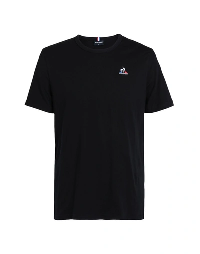 Shop Le Coq Sportif Ess Tee Ss Man T-shirt Black Size S Cotton
