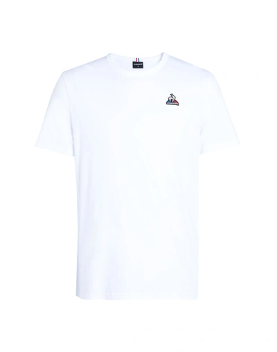 Shop Le Coq Sportif Ess Tee Ss Man T-shirt White Size M Cotton