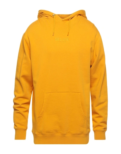 Shop Bel-air Athletics Man Sweatshirt Ocher Size S Cotton In Yellow