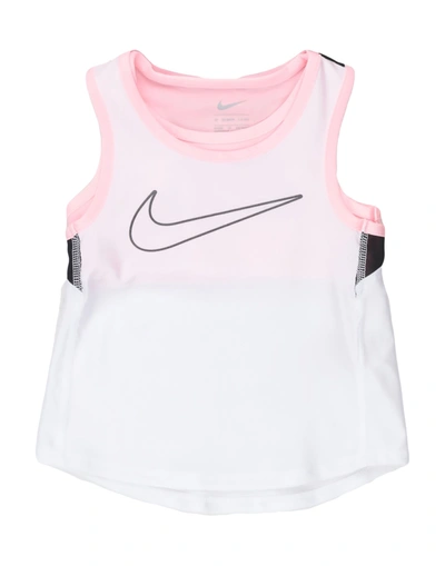 Shop Nike Practice Perfect Fashion Tank Toddler Girl T-shirt White Size 7 Nylon, Elastane