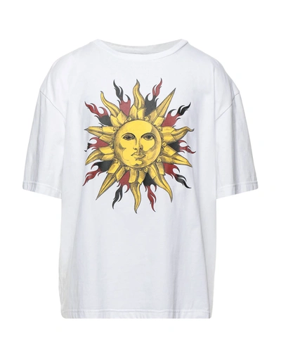 Shop Fausto Puglisi Man T-shirt White Size S Cotton