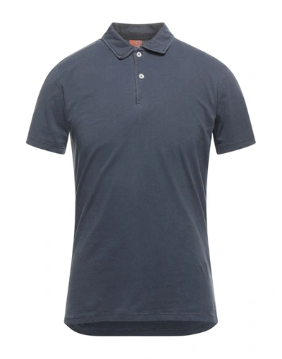 Shop Suns Man Polo Shirt Slate Blue Size S Cotton