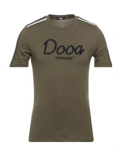Shop Dooa Man T-shirt Military Green Size Xxl Cotton