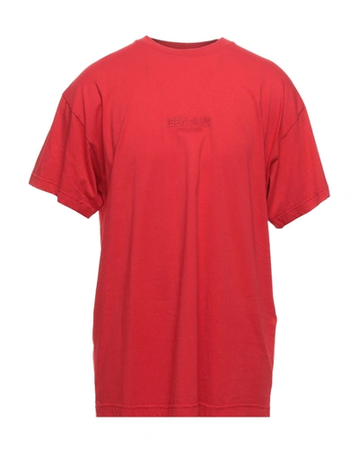Shop Bel-air Athletics Man T-shirt Red Size M Cotton