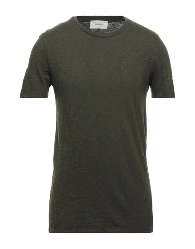 Shop American Vintage Man T-shirt Military Green Size S Cotton