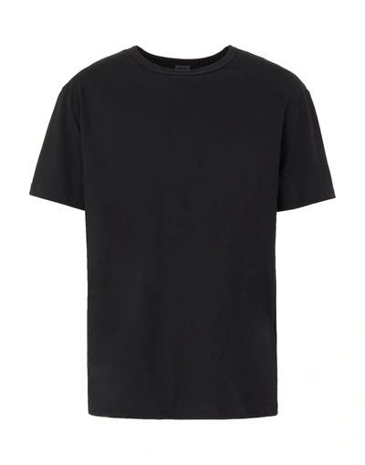 Shop 8 By Yoox Organic Cotton Basic S/sleeve T-shirt Man T-shirt Black Size Xxl Organic Cotton