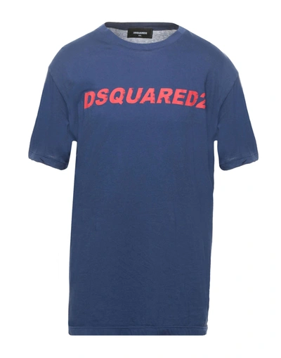 Shop Dsquared2 T-shirts In Dark Blue