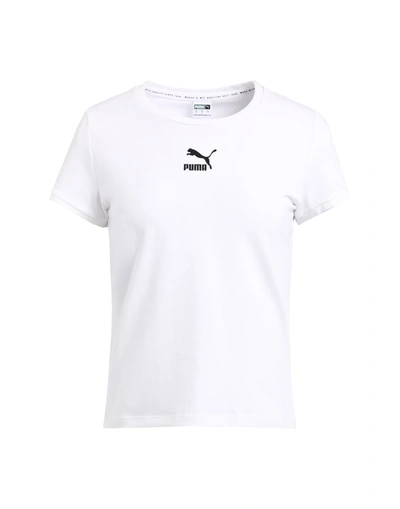 Shop Puma 599577 Woman T-shirt White Size S Cotton, Elastane