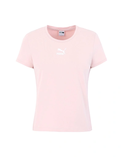 Shop Puma 599577 Woman T-shirt Pink Size M Cotton, Elastane