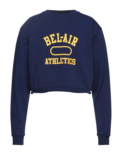 Shop Bel-air Athletics Man Sweatshirt Midnight Blue Size L Cotton