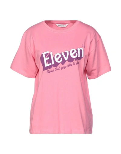 Shop Elevenparis Eleven Paris Woman T-shirt Pink Size Xs Cotton