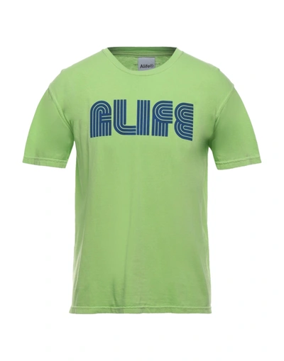 Shop Alife T-shirts In Light Green