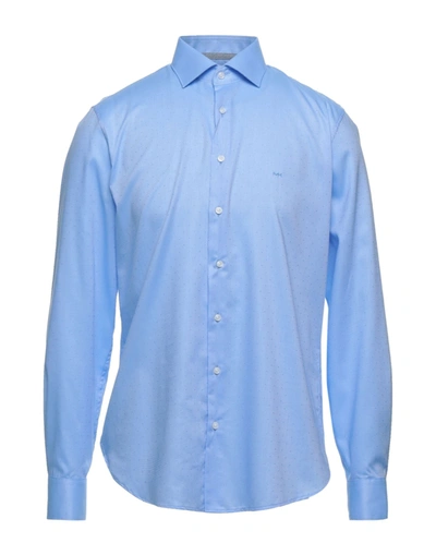 Shop Michael Kors Mens Shirts In Sky Blue