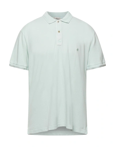 Shop Brooksfield Man Polo Shirt Light Green Size 48 Cotton