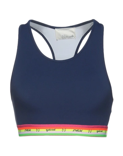 People (+)  Woman Top Bright Blue Size S Polyamide, Elastane In Blue