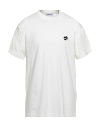 Shop Ambush Man T-shirt White Size S Cotton, Polyester