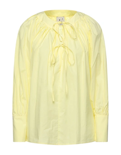Shop L'autre Chose L' Autre Chose Woman Top Yellow Size 8 Cotton