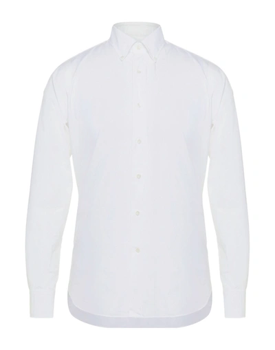 Shop Alessandro Gherardi Man Shirt White Size 15 ¾ Cotton
