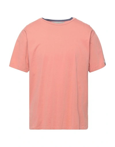 Shop Golden Goose Man T-shirt Pastel Pink Size S Cotton