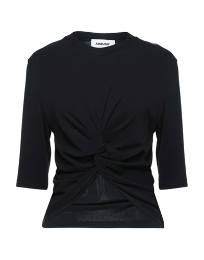 Shop Ambush Woman T-shirt Black Size M Viscose, Polyamide
