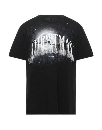 Shop Doublet Man T-shirt Black Size Xl Cotton