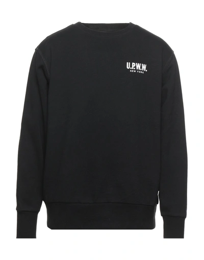 Shop Upww U. P.w. W. Man Sweatshirt Black Size S Cotton, Polyester
