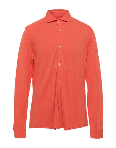 Shop Fedeli Shirts In Coral