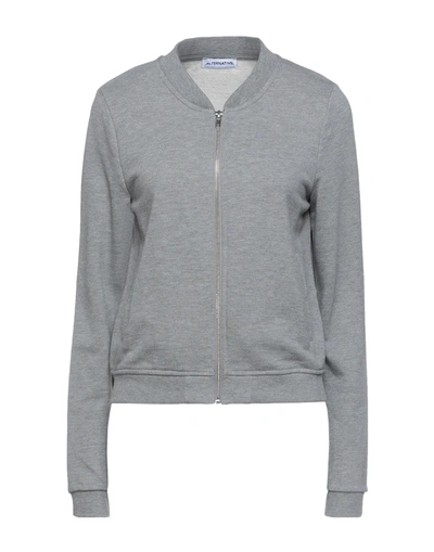 Shop Alternative Woman Sweatshirt Light Grey Size Xs Polyester, Cotton