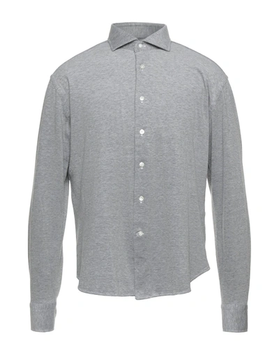 Shop Alessandro Gherardi Man Shirt Grey Size 17 ½ Cotton