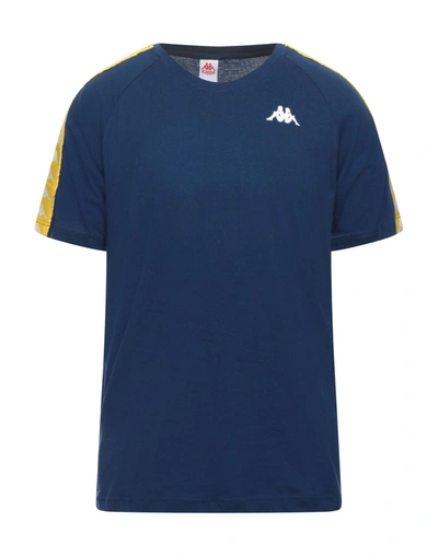 Shop Kappa Man T-shirt Blue Size Xs Cotton