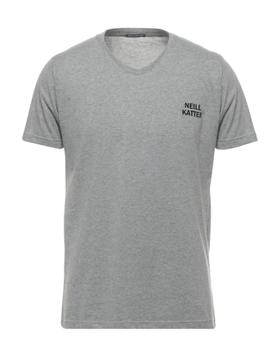 Shop Neill Katter Man T-shirt Grey Size Xl Cotton