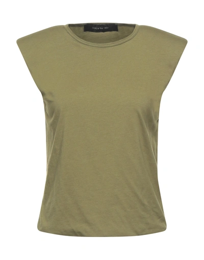 Shop Federica Tosi T-shirts In Military Green