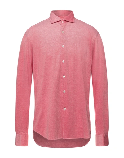 Shop Alessandro Gherardi Man Shirt Red Size 15 ½ Cotton