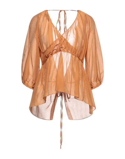Shop Jucca Blouses In Rust