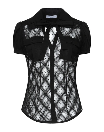 Shop Atos Lombardini Woman Shirt Black Size 6 Cotton, Polyester