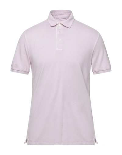 Shop Fedeli Polo Shirts In Lilac