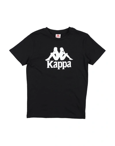 Shop Kappa Toddler Boy T-shirt Black Size 6 Cotton