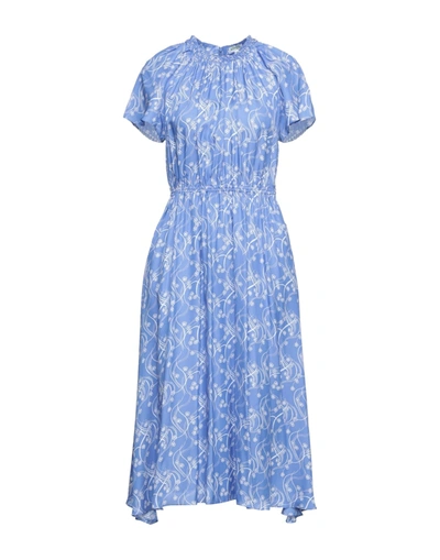 Shop Kenzo Midi Dresses In Slate Blue