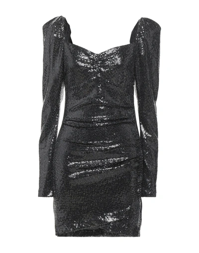 Shop Aniye By Woman Mini Dress Black Size 8 Polyamide, Elastane, Metallic Fiber