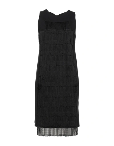 Shop Cafènoir Woman Mini Dress Black Size 10 Viscose, Polyester, Elastane
