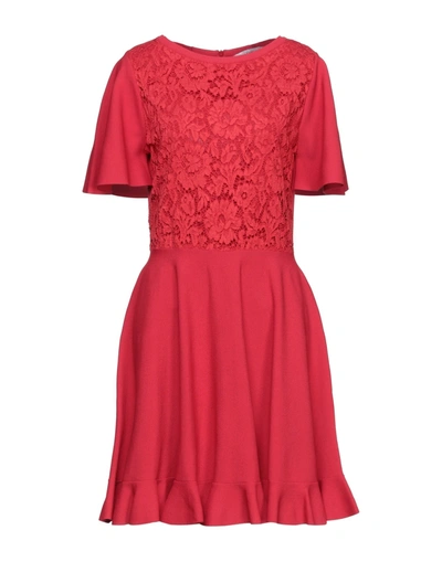 Shop Valentino Short Dresses In Red