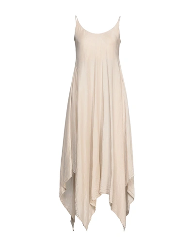 Shop Marc Le Bihan Midi Dresses In Beige