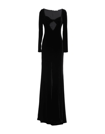 Shop Alessandra Rich Long Dresses In Black