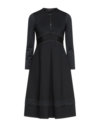 Shop High Woman Midi Dress Black Size 4 Nylon, Elastane
