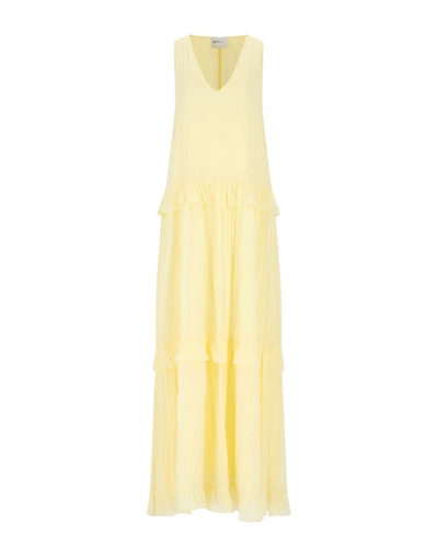 Shop Be Blumarine Woman Maxi Dress Light Yellow Size 4 Viscose