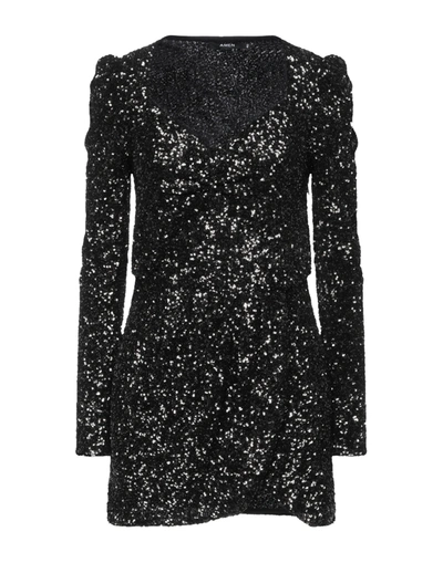 Shop Amen Woman Mini Dress Lead Size 10 Polyamide In Grey